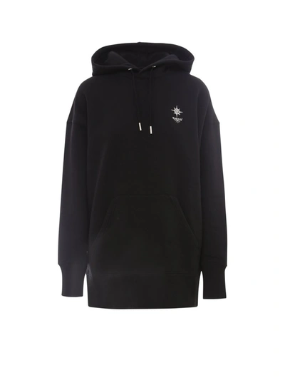 Shop Givenchy Graphic Printed Oversized Hoodie In Black