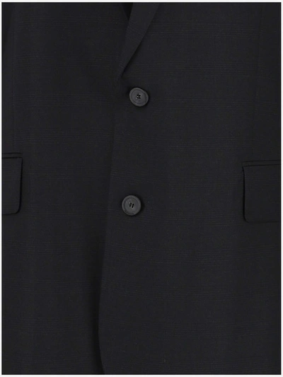 Shop Balenciaga Single Breasted Blazer In Black