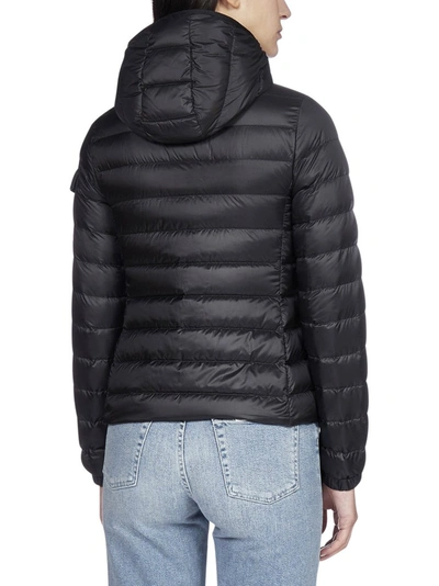 Shop Moncler Padded Hooded Jacket In Black