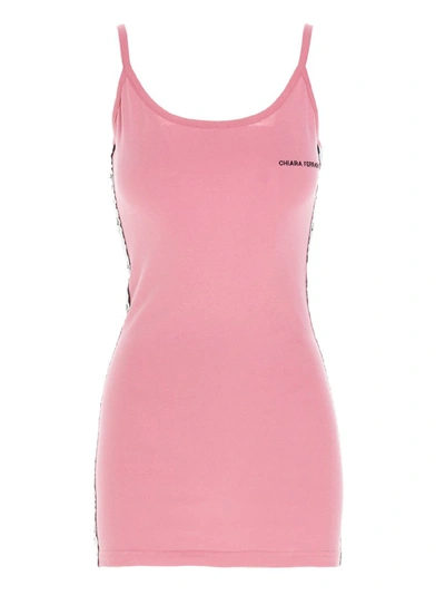 Shop Chiara Ferragni Logo Print Tank Dress In Pink