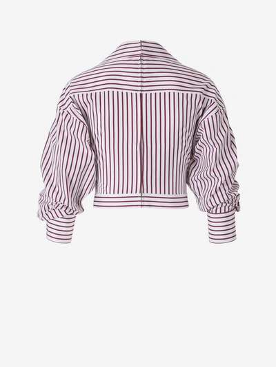 Shop Alexander Wang Pleated Bustier Blouse In Multi