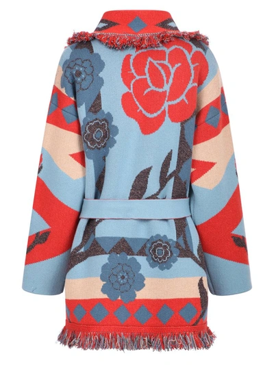 Shop Alanui Desert Bloom Cardigan In Multi