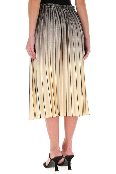 Shop Proenza Schouler Ombre Pleated Midi Skirt In Multi