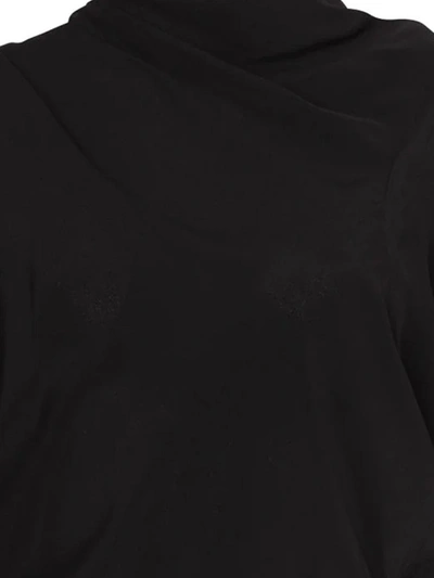 Shop Rick Owens Seb Asymmetric Blouse In Black