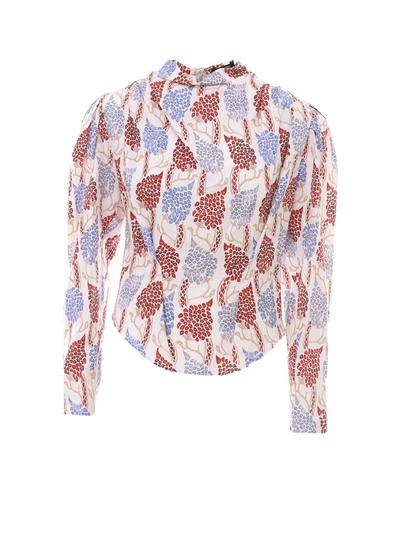Shop Isabel Marant Bayani Abstract Printed Blouse In Multi