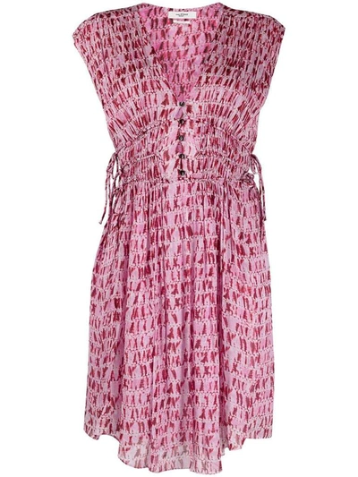 Isabel Marant Étoile Segun Printed Sleeveless Mini Dress In Multi | ModeSens