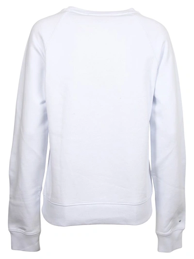 Shop Msgm Logo Painting Print Sweatshirt In White