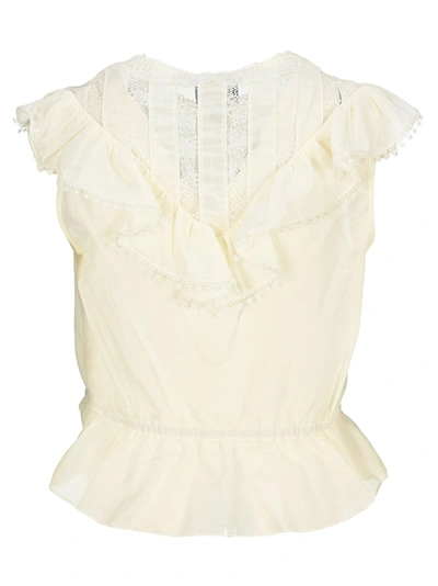 Shop Marc Jacobs The Victorian Top In White