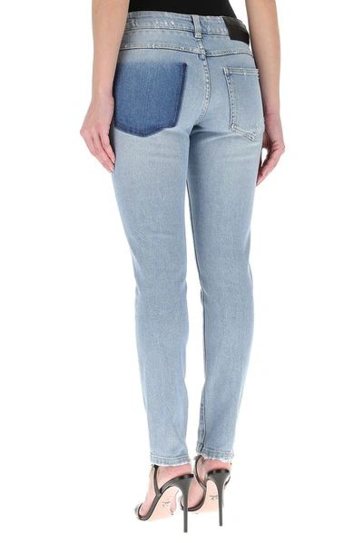 Shop Givenchy Distressed Skinny Jeans In Blue