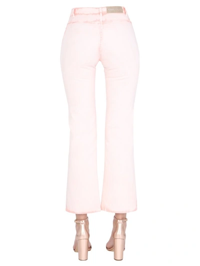 Shop Alberta Ferretti Sorbet Sky Dye Flared Pants In Pink