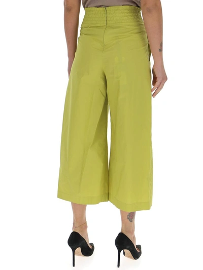 Shop Pinko Teso Cropped Wide In Green