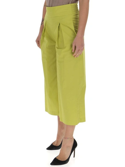 Shop Pinko Teso Cropped Wide In Green