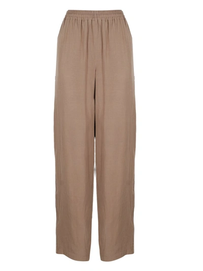 Shop Balenciaga Elasticated Waist Track Pants In Brown