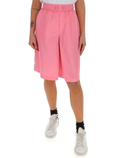 Shop Chiara Ferragni Logomania Bermuda Shorts In Pink