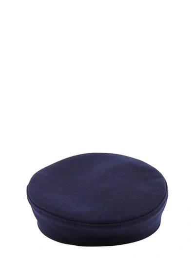Shop Ruslan Baginskiy Logo Beret Hat In Navy