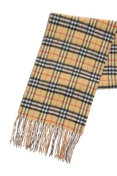 Shop Burberry Vintage Check Reversible Scarf In Multi