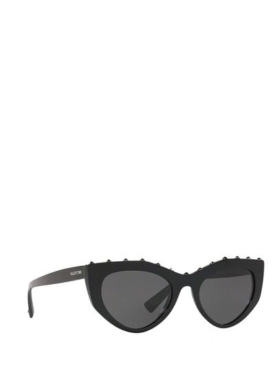 Shop Valentino Eyewear Cat In Black