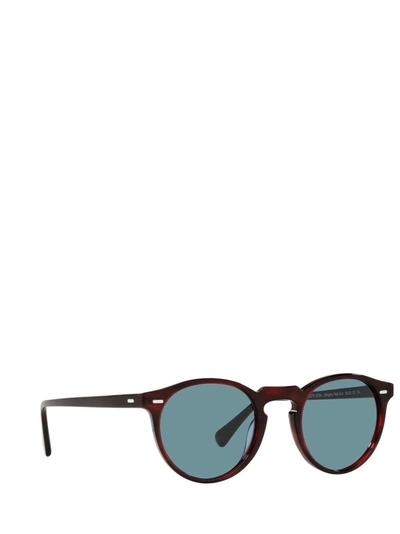 Shop Oliver Peoples Gregory Peck Sun Sunglasses In Red