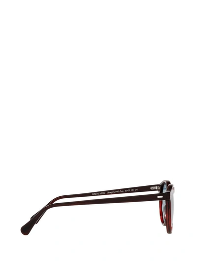 Shop Oliver Peoples Gregory Peck Sun Sunglasses In Red