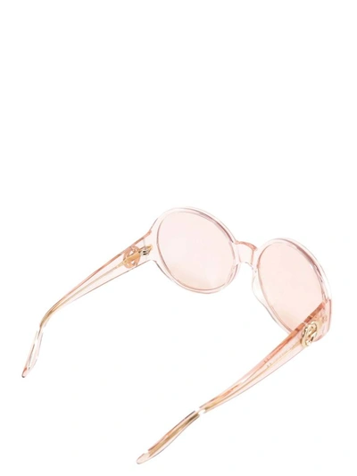 Shop Gucci Eyewear Oversized Round Frame Sunglasses In Pink