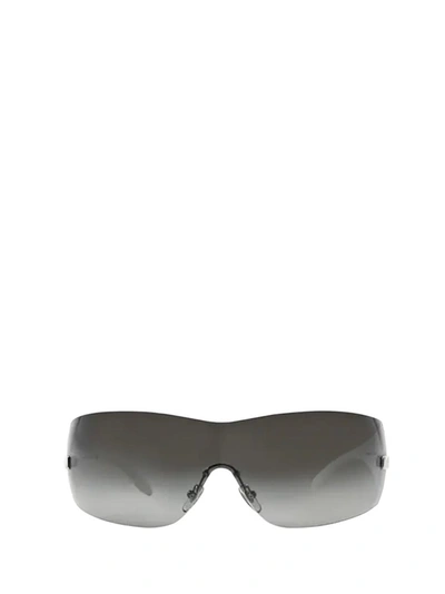 Shop Versace Eyewear Shield Frame Sunglasses In White