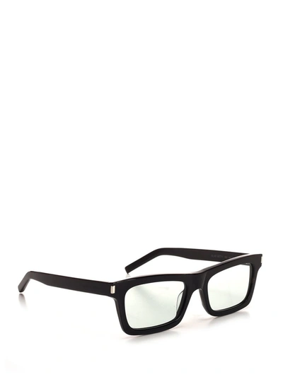 Shop Saint Laurent Eyewear Sl 461 Rectangular Frame Sunglasses In Black