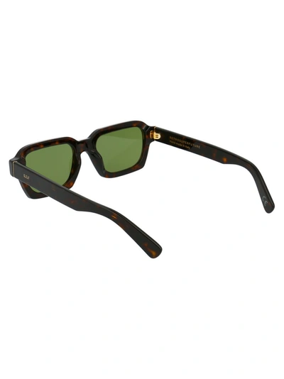 Shop Retrosuperfuture Caro Rectangular Frame Sunglasses In Multi