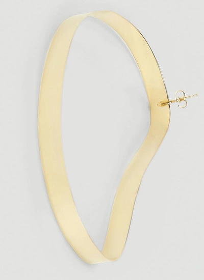 Shop Y/project Maxi Bean Earring In Gold