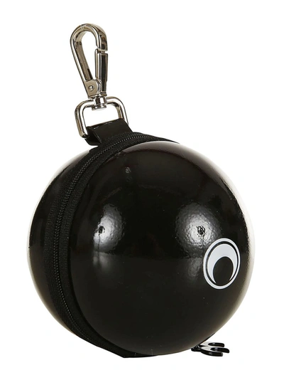 Shop Marine Serre Micro Ball Charm Bag In Black