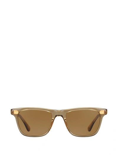 Shop Garrett Leight Wavecrest Sunglasses In Beige