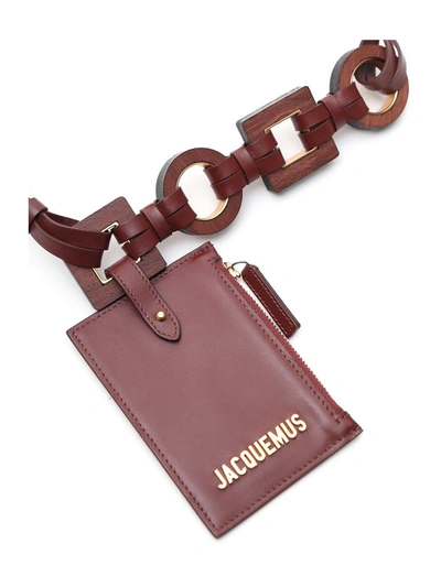 Shop Jacquemus La Ceinture Ano Pouch Belt In Brown