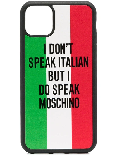 Shop Moschino Printed Iphone 11 Pro Max Case In Multi