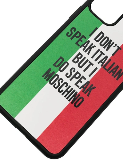 Shop Moschino Printed Iphone 11 Pro Max Case In Multi