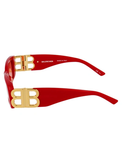 Shop Balenciaga Eyewear Dynasty Sunglasses In Red