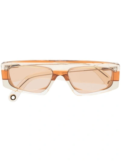 Shop Jacquemus Les Lunettes Yauco Sunglasses In Orange