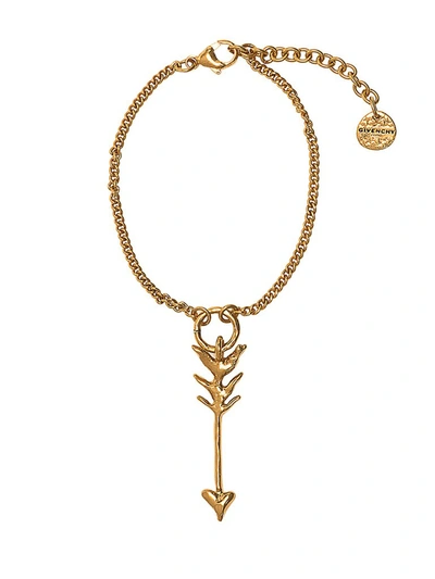 Shop Givenchy Arrow Pendant Bracelet In Gold