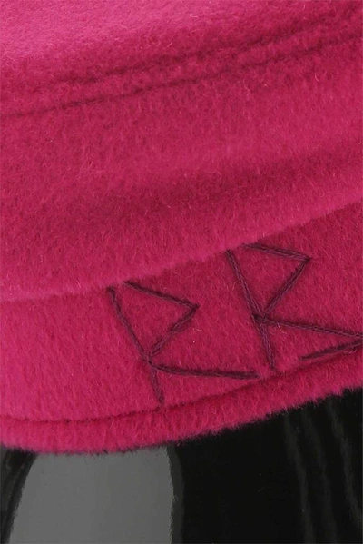 Shop Ruslan Baginskiy Monogram Baker Boy Hat In Pink