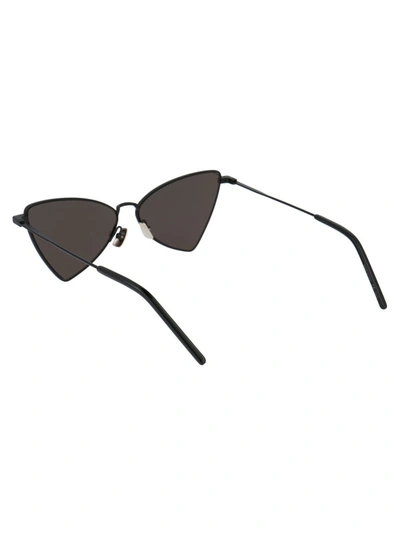 Shop Saint Laurent Eyewear Geometric Frame Sunglasses In Black