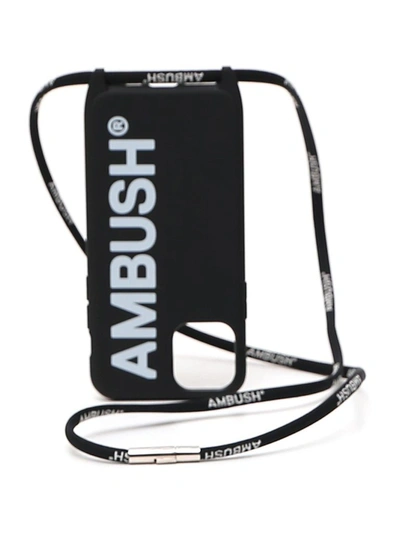 Shop Ambush Logo Strapped Iphone 11 Pro Case In Black