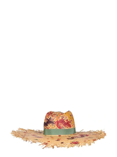Shop Etro Graphic Printed Wide Brimmed Hat In Multi