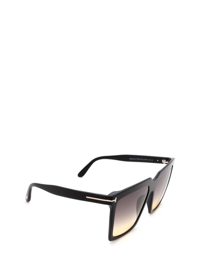 Shop Tom Ford Eyewear Sabrina Sunglasses In Black