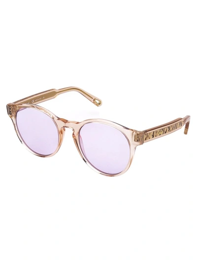 Shop Chloé Eyewear Round Frame Sunglasses In Pink