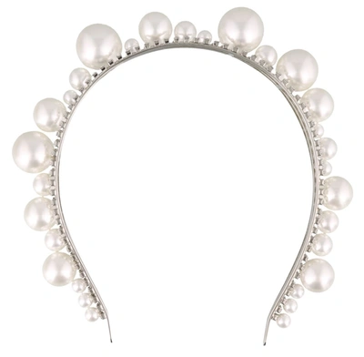 Shop Givenchy Ariana Embellished Headband In Silver