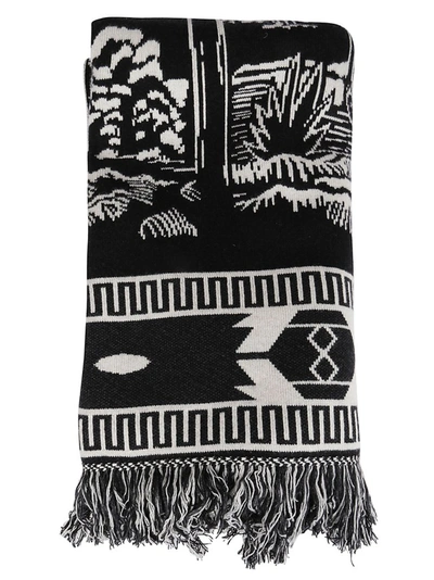 Shop Alanui Fringed Scarf In Multi