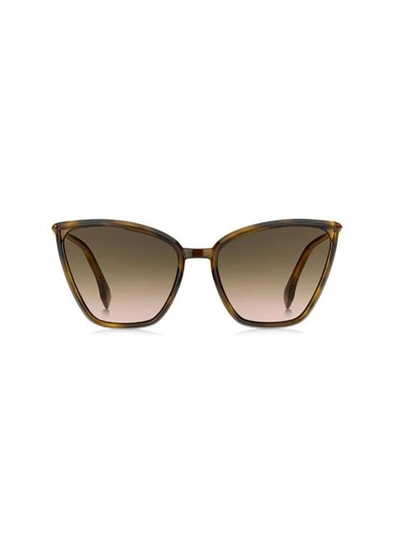 Shop Fendi Eyewear Cat Eye Sunglasses In Brown