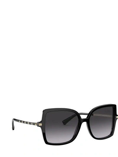 Shop Valentino Eyewear Square Frame Sunglasses In Black