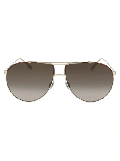 Shop Dior Eyewear Monsieur1 Aviator Sunglasses In Gold