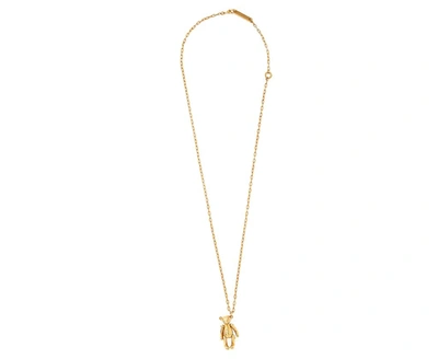 Shop Ambush Teddy Bear Pendant Necklace In Gold