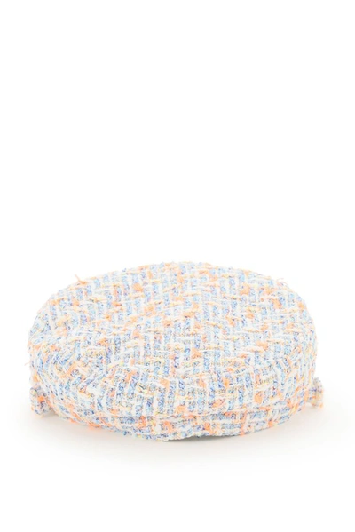 Shop Maison Michel New Abby Tweed Hat In Multi
