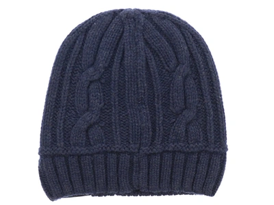 Shop Canada Goose Cable Knit Toque In Navy